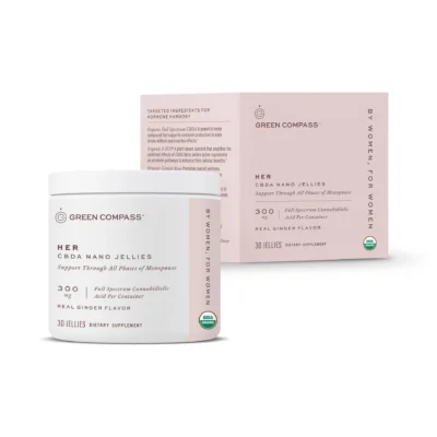 Organic Her CBDA Nano Jellies Ginger Flavor 30 Count